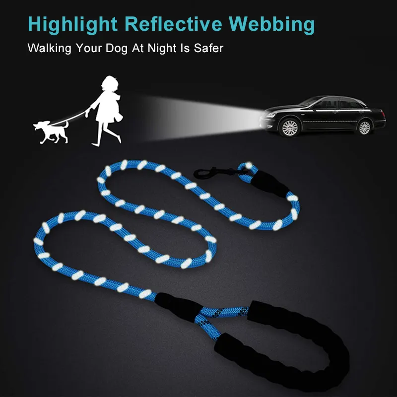 Strong Nylon Dog Leash Labrador French bulldog Harness Leashes Reflective Leash Training Safety Dog Leashes Ropes 150/200/300cm - Image 3
