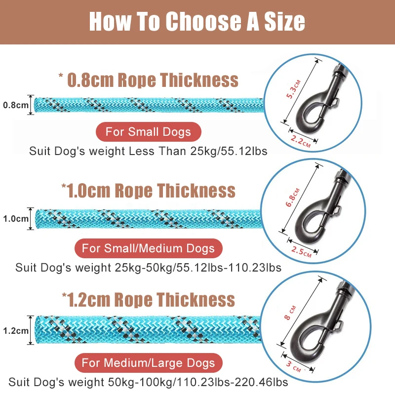 Strong Nylon Dog Leash Labrador French bulldog Harness Leashes Reflective Leash Training Safety Dog Leashes Ropes 150/200/300cm - Image 6