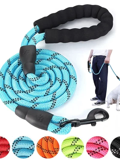 Strong Nylon Dog Leash Labrador French bulldog Harness Leashes Reflective Leash Training Safety Dog Leashes Ropes 150/200/300cm