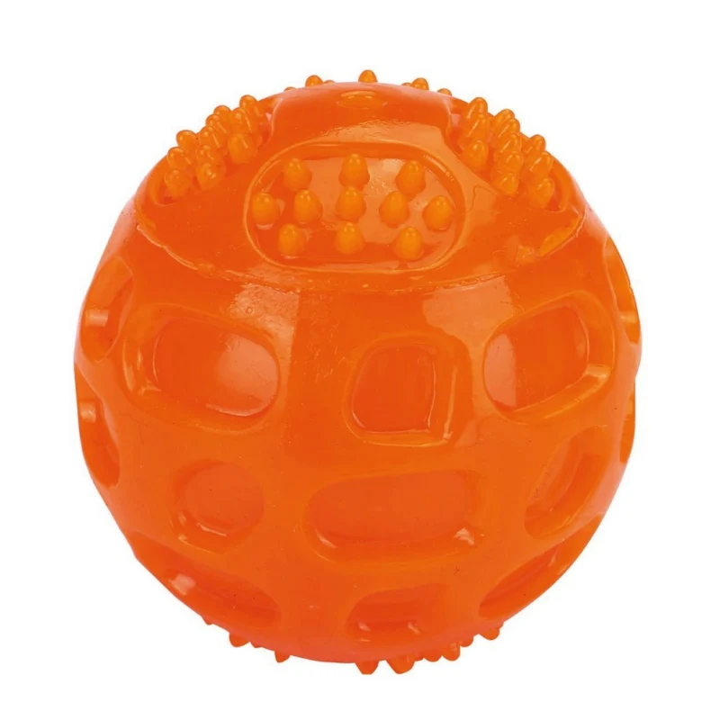 Pet Ball Toys for Dog Cat Puppy Sounding Toy Squeaky Tooth Cleaning Ball Pet Teeth Chew Rubber Toy Pet Dental Care Accessories - Image 5