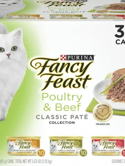 and Beef Feast Classic Pate Collection Grain Free Wet Cat Food Pate Variety Pack