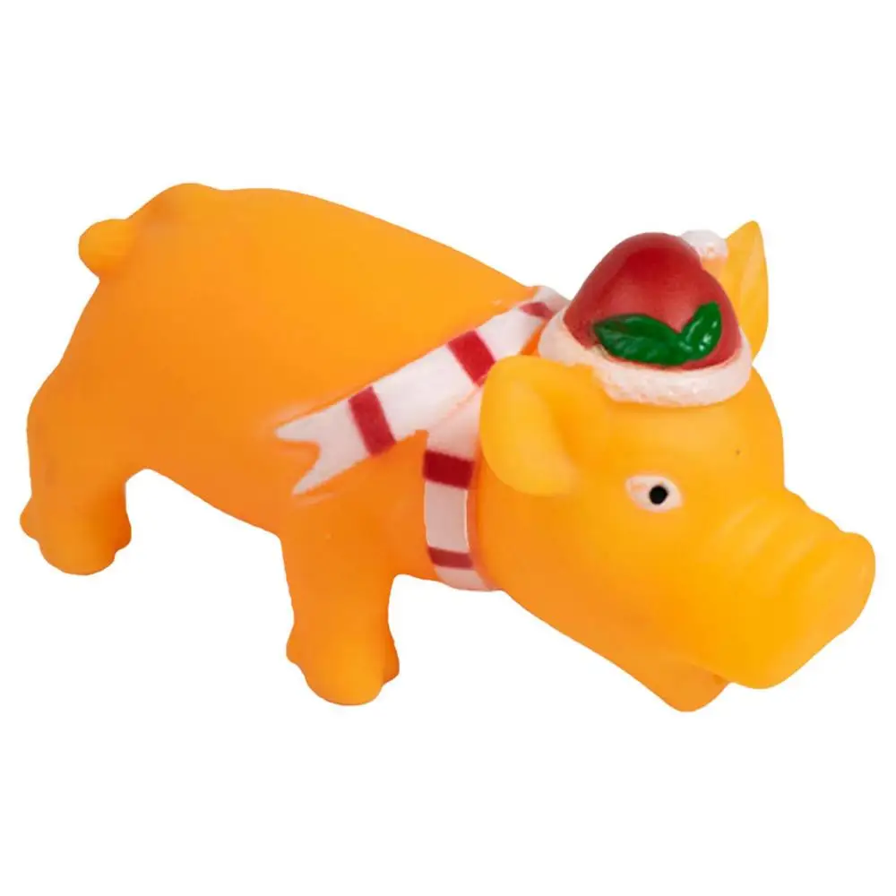Squeaky Pig Dog Toy Durable Rubber Pig Squeaker Dog Puppy Chew Toys Latex Interactive Cute Toy For Small Medium Large Dogs - Image 8