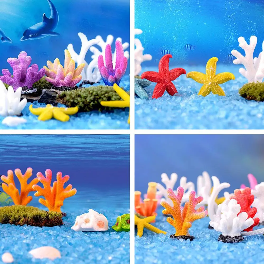 1Pc Simulation Aquarium Resin Coral Ornaments Fish Tank Aquarium Decoration Artificial Coral for Fish Tank Ornaments