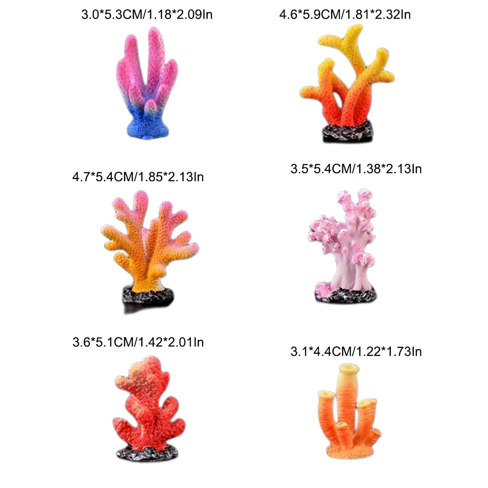 1Pc Simulation Aquarium Resin Coral Ornaments Fish Tank Aquarium Decoration Artificial Coral for Fish Tank Ornaments - Image 6