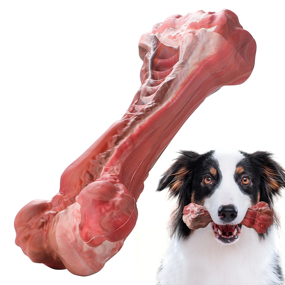 Bone-Shaped Indestructible Chew Toy
