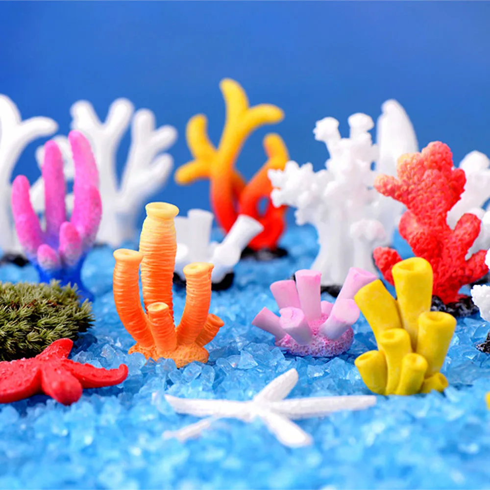 1Pc Simulation Aquarium Resin Coral Ornaments Fish Tank Aquarium Decoration Artificial Coral for Fish Tank Ornaments - Image 3