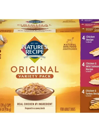 Recipe Original Natural Dog Food Variety Pack, 2.75 oz, 12 count