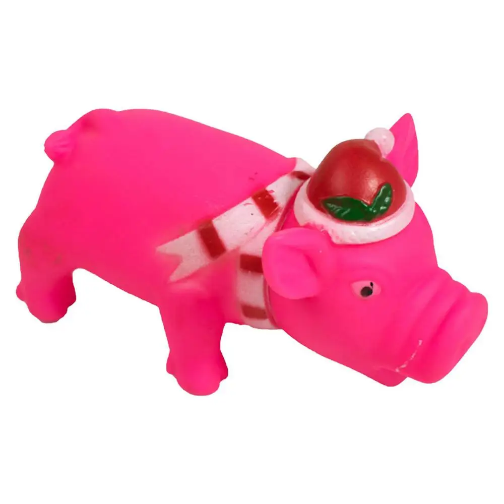 Squeaky Pig Dog Toy Durable Rubber Pig Squeaker Dog Puppy Chew Toys Latex Interactive Cute Toy For Small Medium Large Dogs - Image 7