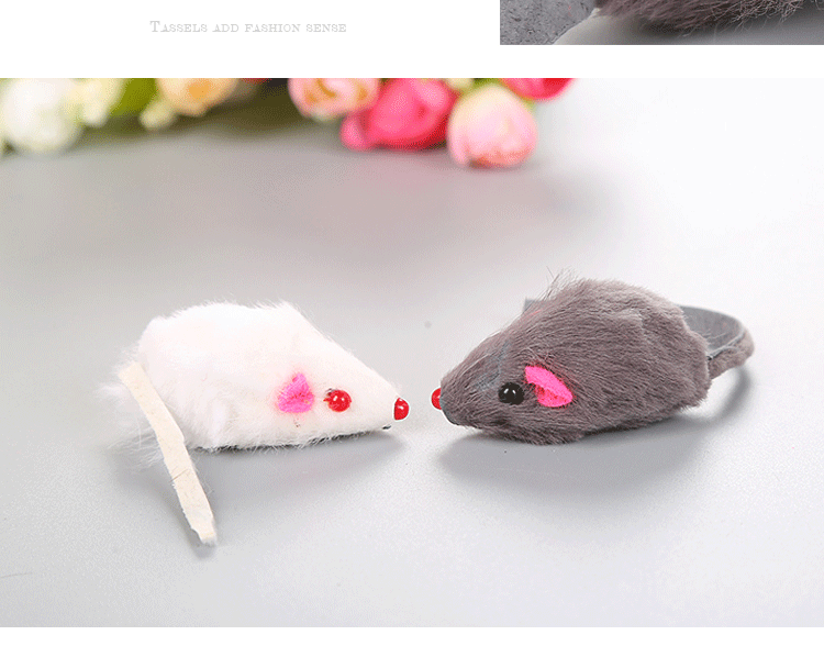 Creative Cat Toy Clockwork Spring Power Plush Mouse Toy - Image 30