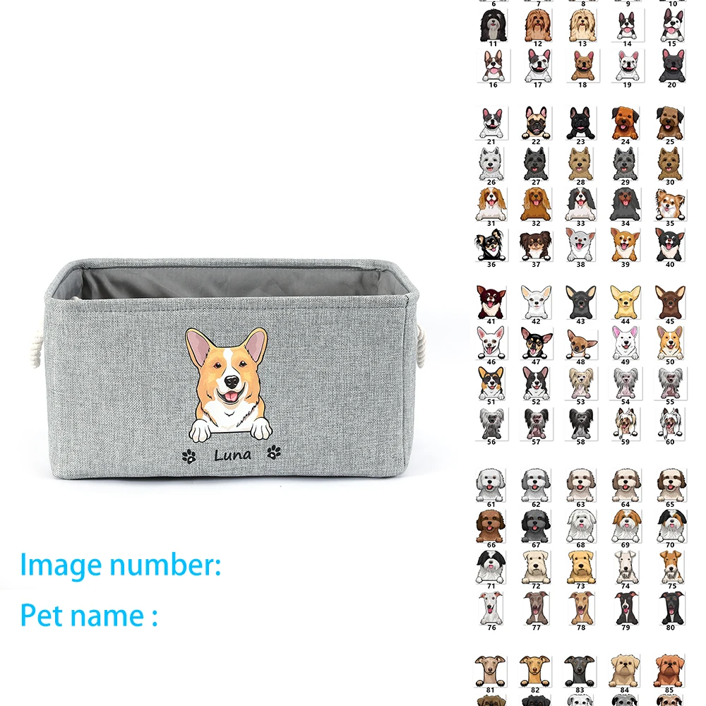 Personalized Dog Toy Basket - Image 7
