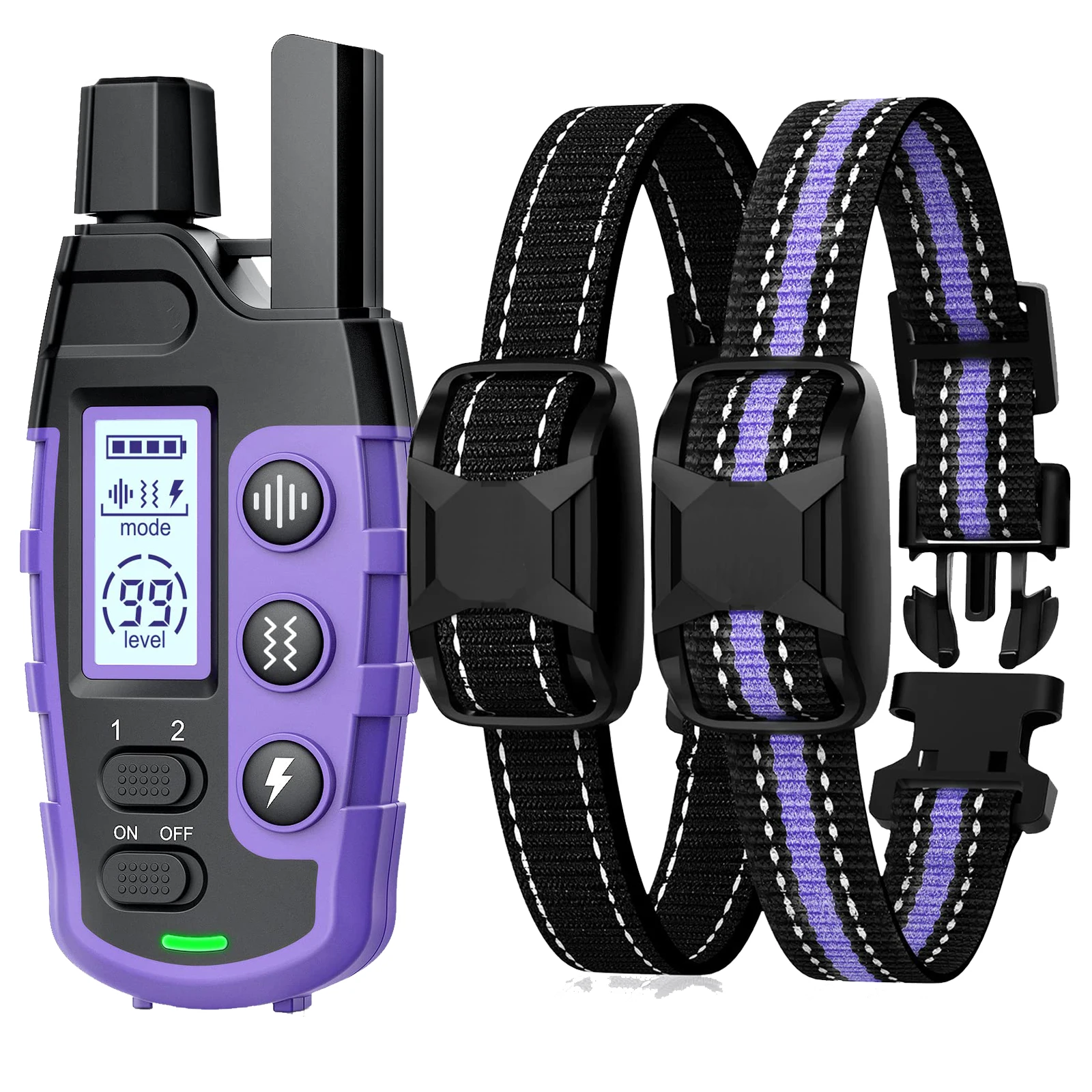 3300Ft Electric Dog Training Collar Remote Control Waterproof Pet BehaviorFor 5-120lbs Puppy With Shock Vibration Beep - Image 2