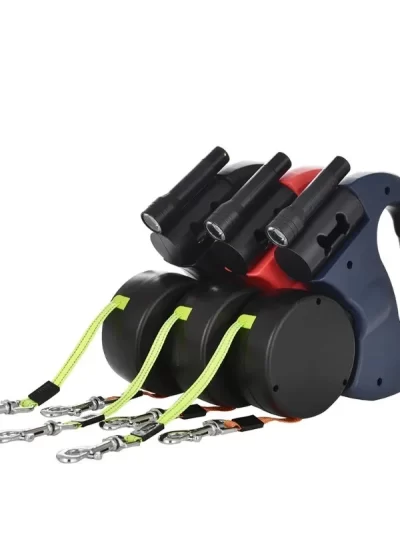 Dual Reflective Retractable 360° Zero Tangle Dog Leash