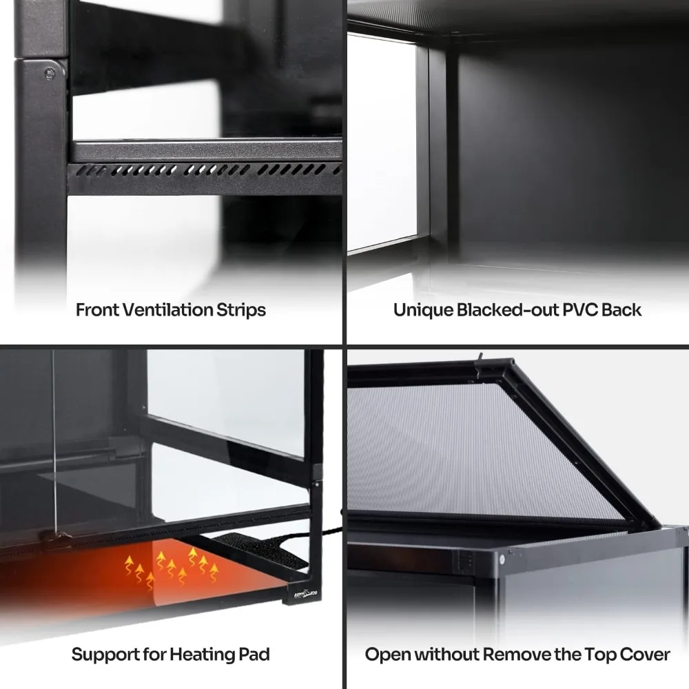 50 Gallon Tempered Glass Terrarium for Reptiles - Image 4