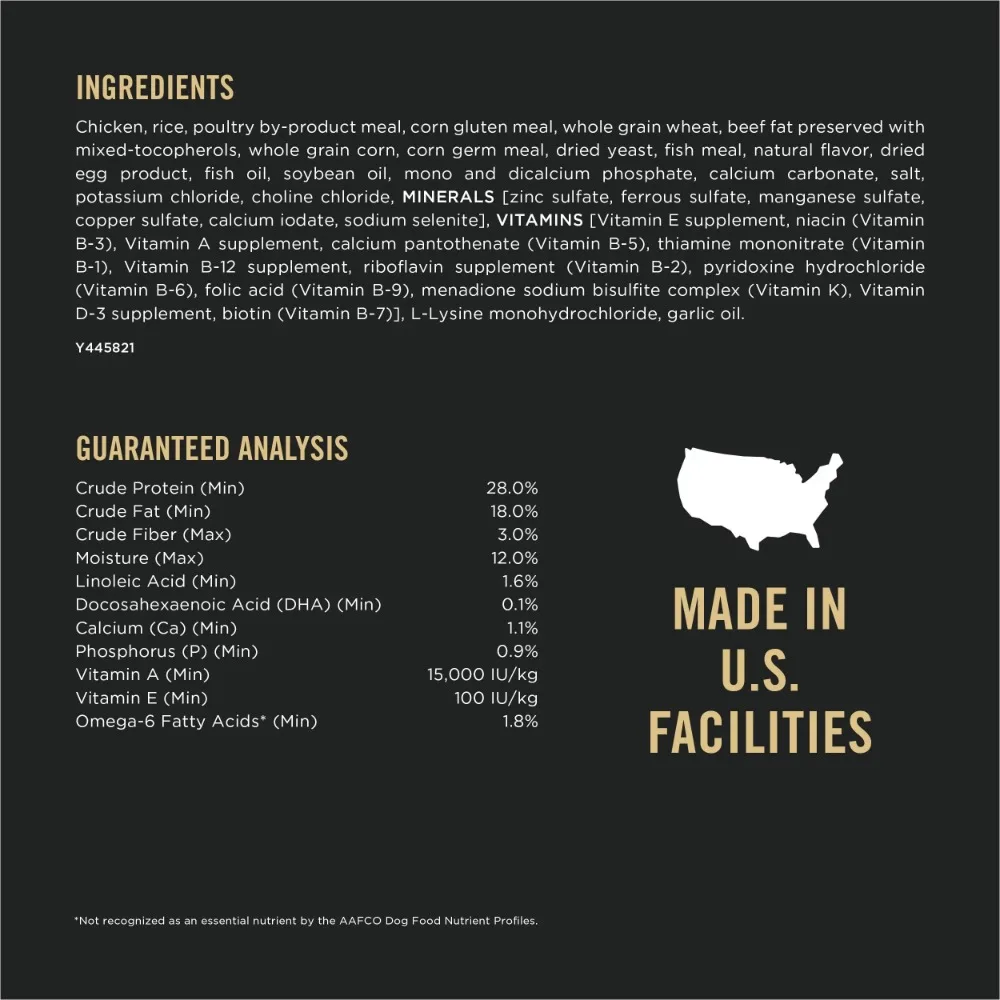 Purina Pro Plan Puppy Dry Dog Food High Protein, Real Chicken & Rice, 34 lb Bag - Image 3