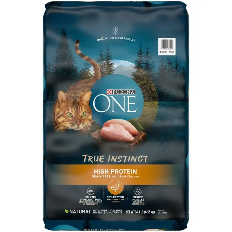 True Instinct Dry Cat Food Chicken, Grain-Free, 14.4 lb Bag