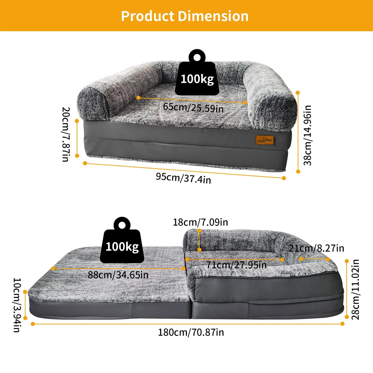 Calming Orthopedic Bed for Adults and Pets - Image 4
