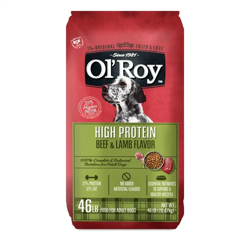 Roy High Protein with Beef & Lamb Flavor Dry Dog Food