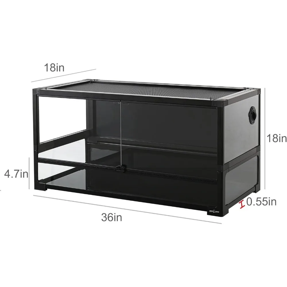 50 Gallon Tempered Glass Terrarium for Reptiles - Image 2