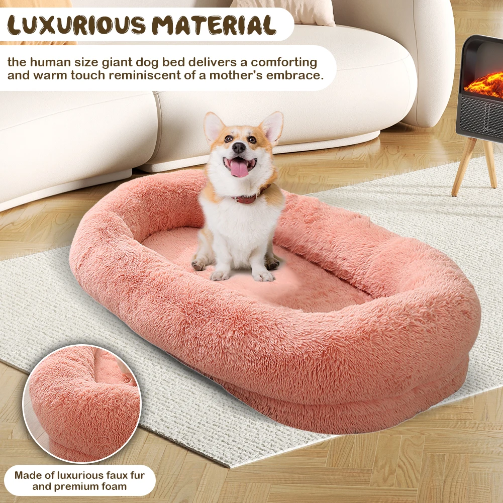 70" L * 41" W * 12" TH* Human Size Dog Bed - Image 4