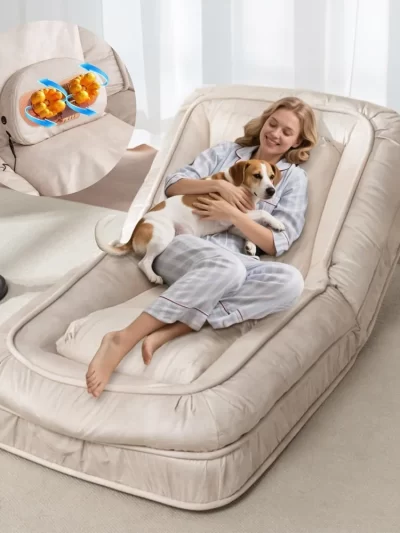 adjustable human dog bed-lazy sofa chair with massage pillow