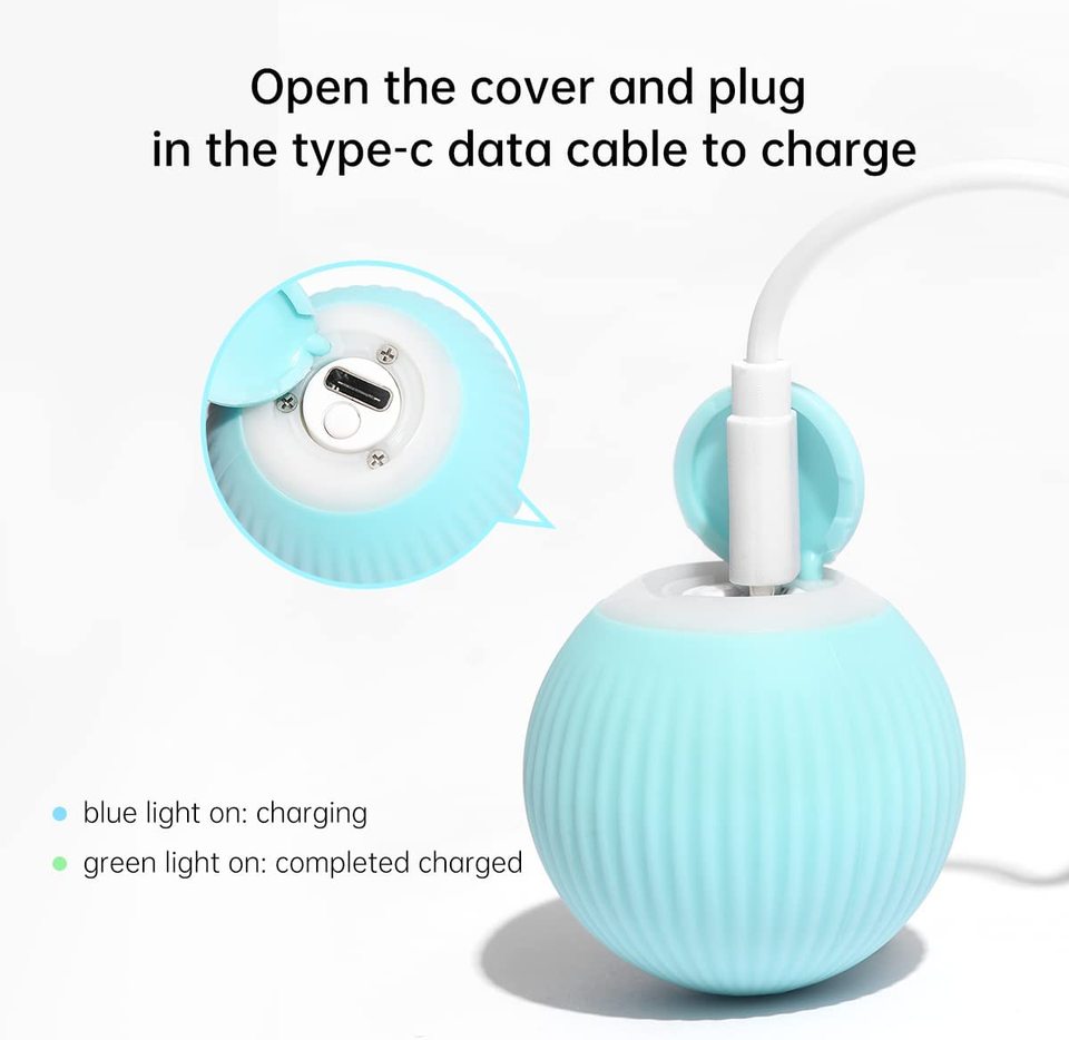 Smart Cat Toys Electric Cat Ball Automatic Rolling Ball Cat Interactive Toys - Image 8