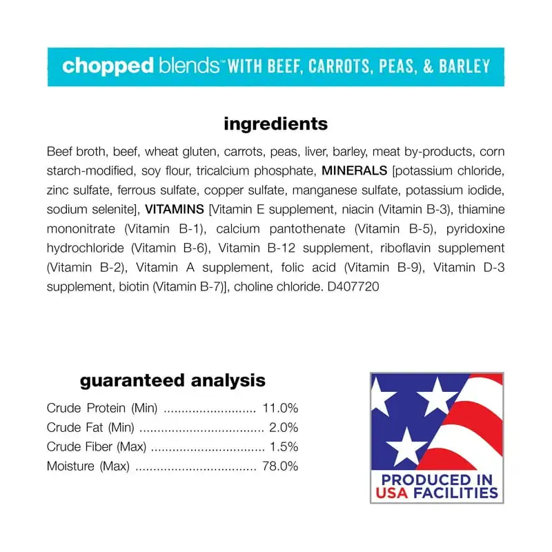 Purina Blends Wet Dog Food Variety Pack Beef Chicken, 10 oz Tubs (12 Pack) - Image 6