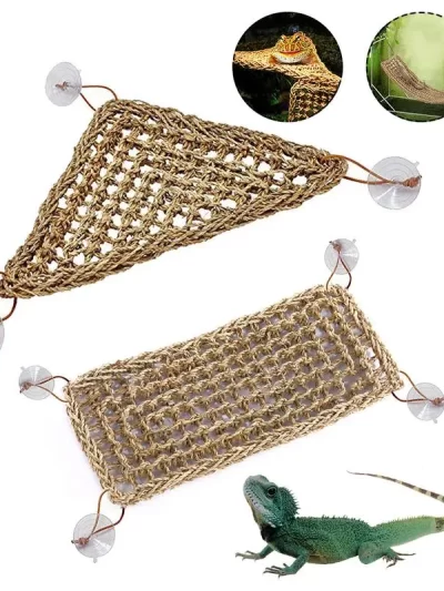 Reptile Grass Mat Lizard Hamster Bed