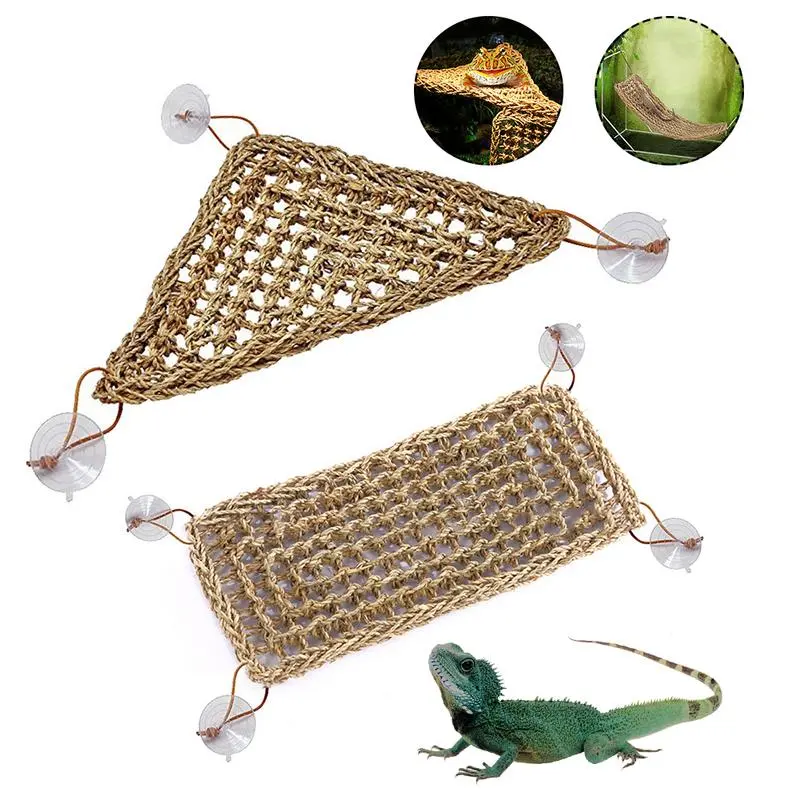 Reptile Grass Mat Lizard Hamster Bed