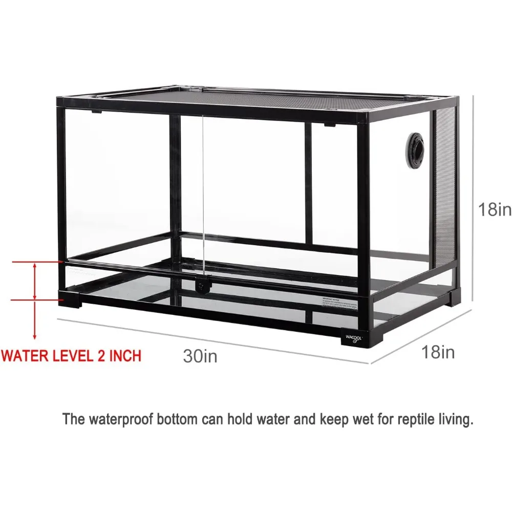 Tempered Glass 40 Gallon Reptile Tank - Image 6