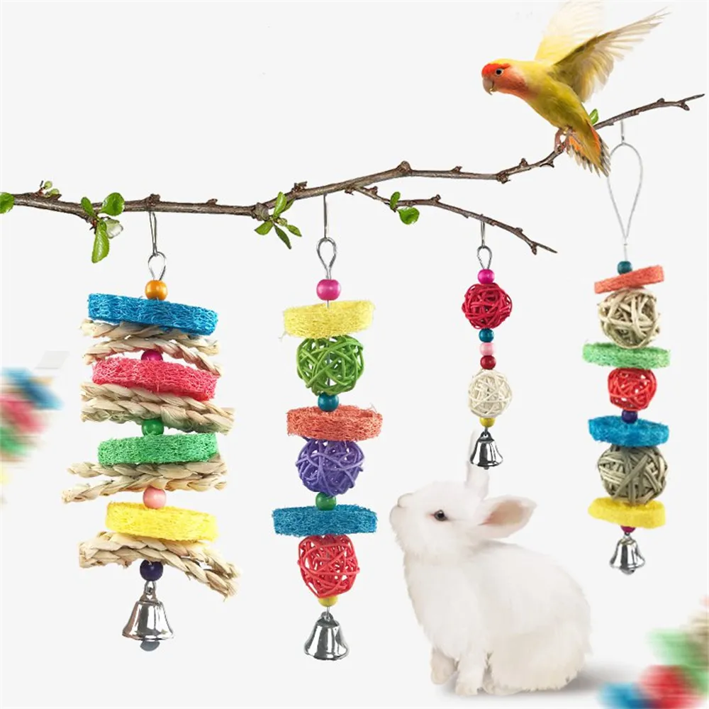Hamster Chewing Toy with Hanging Bells