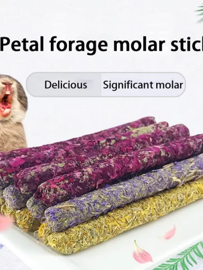 6Pcs Rose Calendula Lavender Stick Molar Chewing Toy