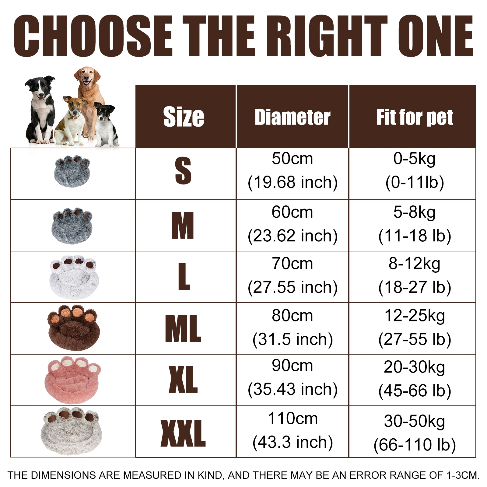 Round Plush Orthopedic Donut Dog & Cat Bed - Image 2