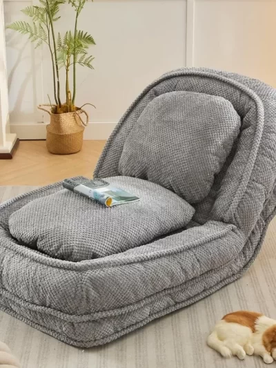 Plush Folding Sofa Chair 5 Adjustable Positions