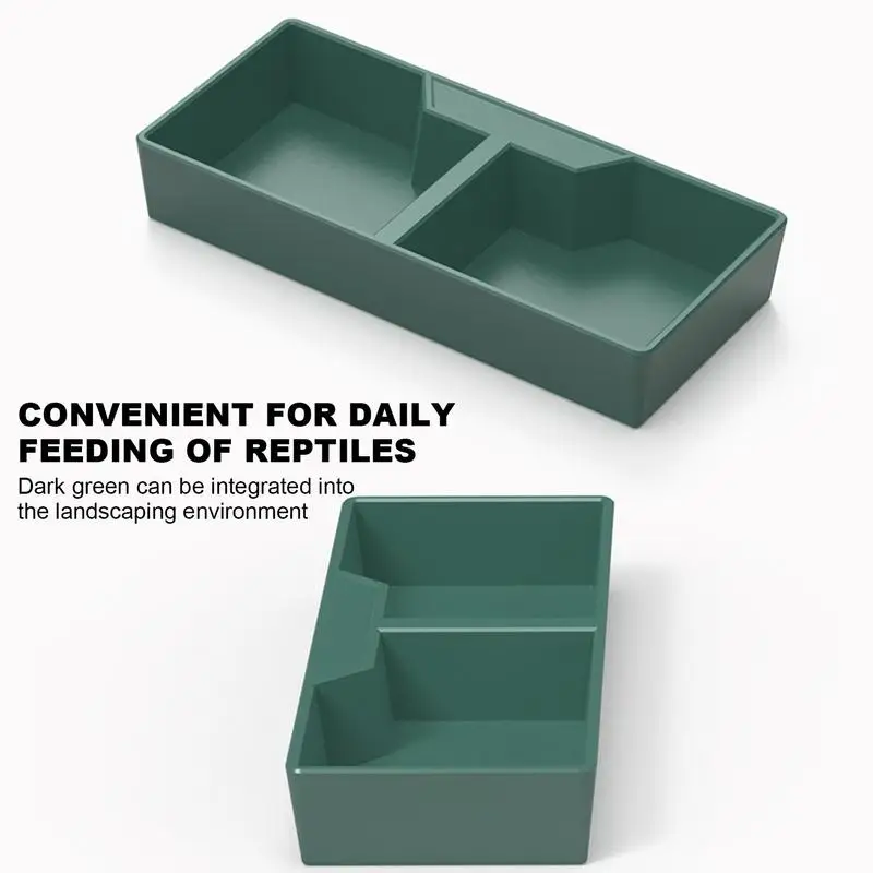 Reptile Feeder Water Food Feeding Plastic Bowl - Image 4