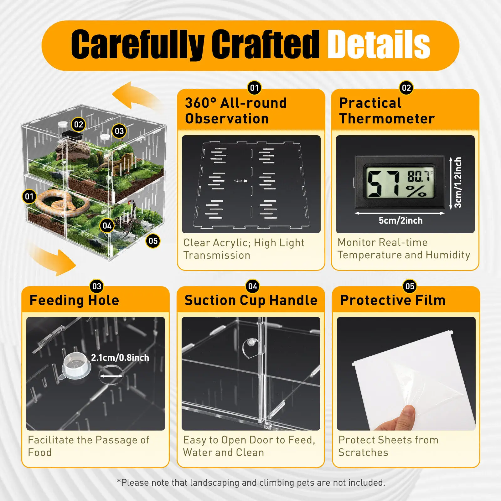 4 Grids Acrylic Pet Reptile Breeding Box - Image 5