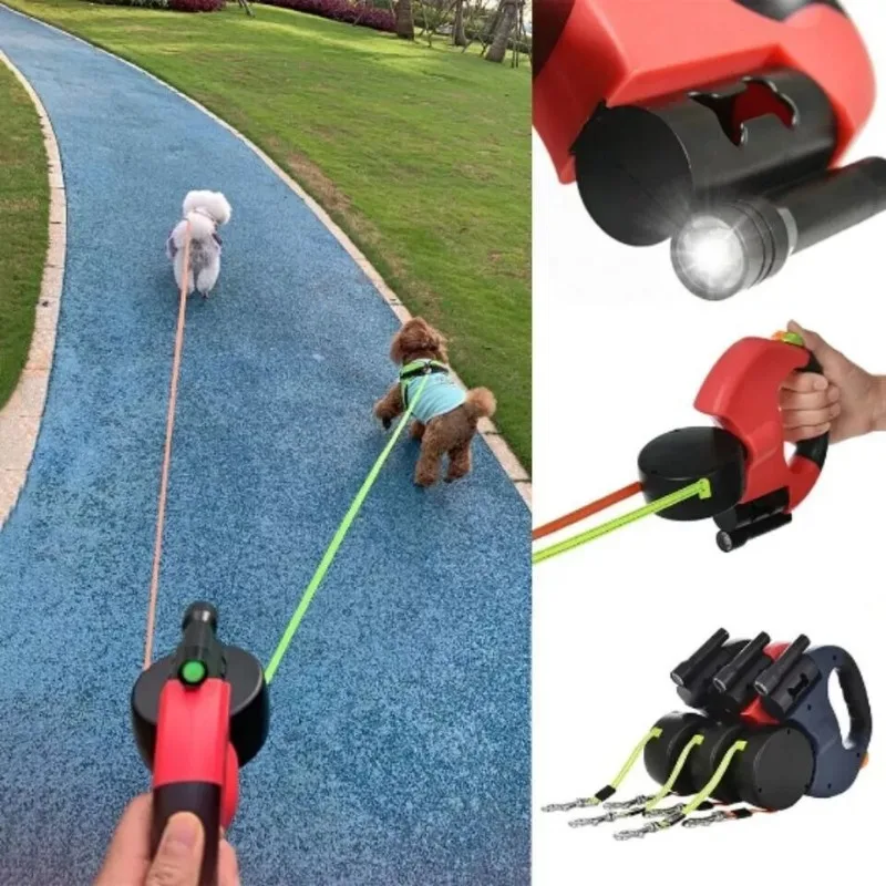 Dual Reflective Retractable 360° Zero Tangle Dog Leash - Image 3