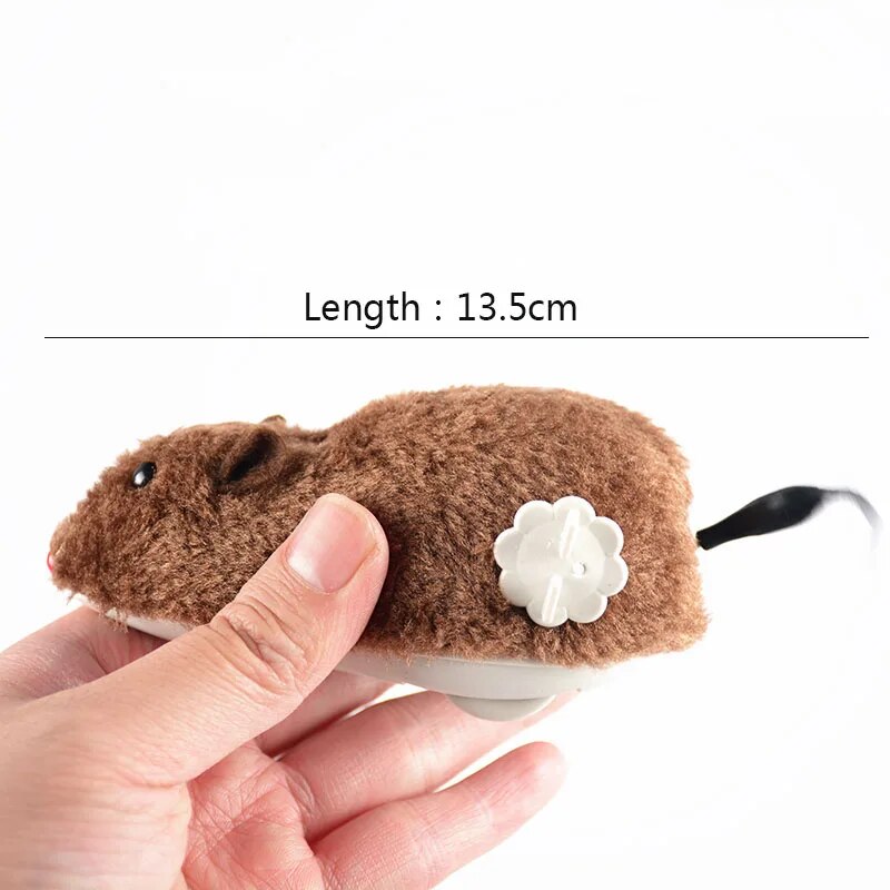 Creative Cat Toy Clockwork Spring Power Plush Mouse Toy - Image 4