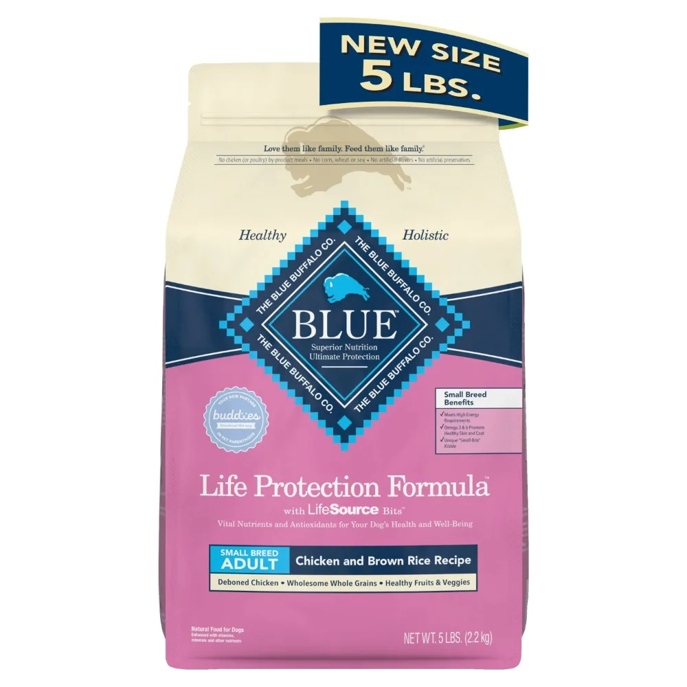 Blue Buffalo Life Protection Formula Small Breed Chicken and Brown Rice 5 lb. Bag - Image 2