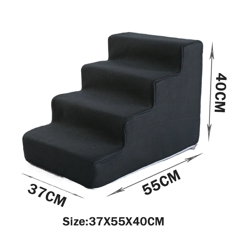 Stairs for Dog Pet 4 Steps Stairs for Small Dog Cat Pet Stairs Puppy Supplies Dog Ladder Ramp Anti-slip Removable - Image 6