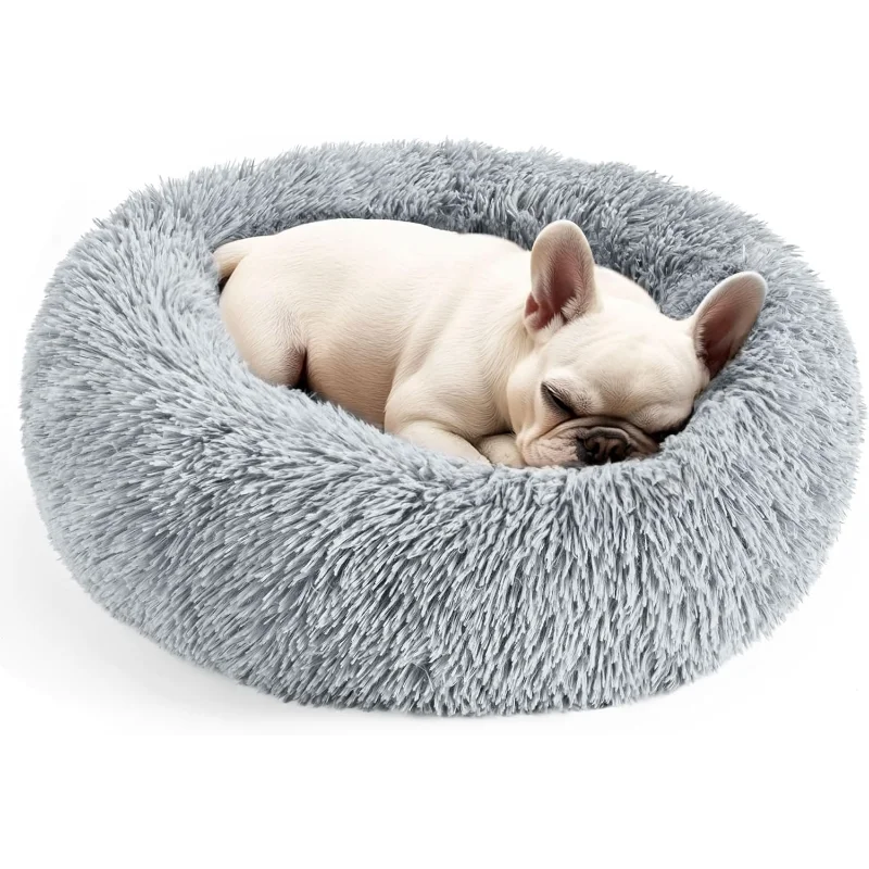 Calming Donut Bed for Dogs and Cats