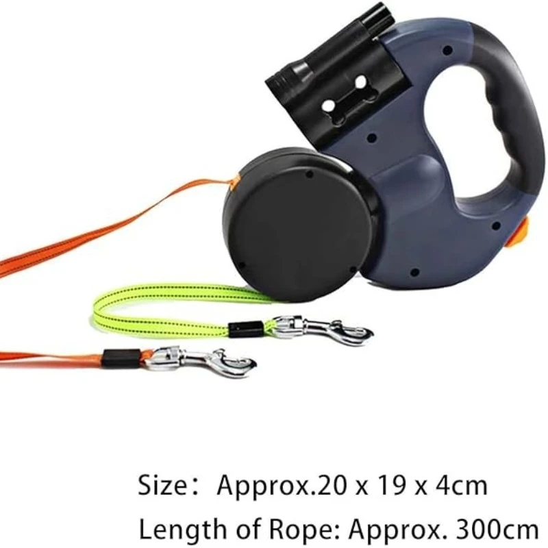 Dual Reflective Retractable 360° Zero Tangle Dog Leash - Image 7