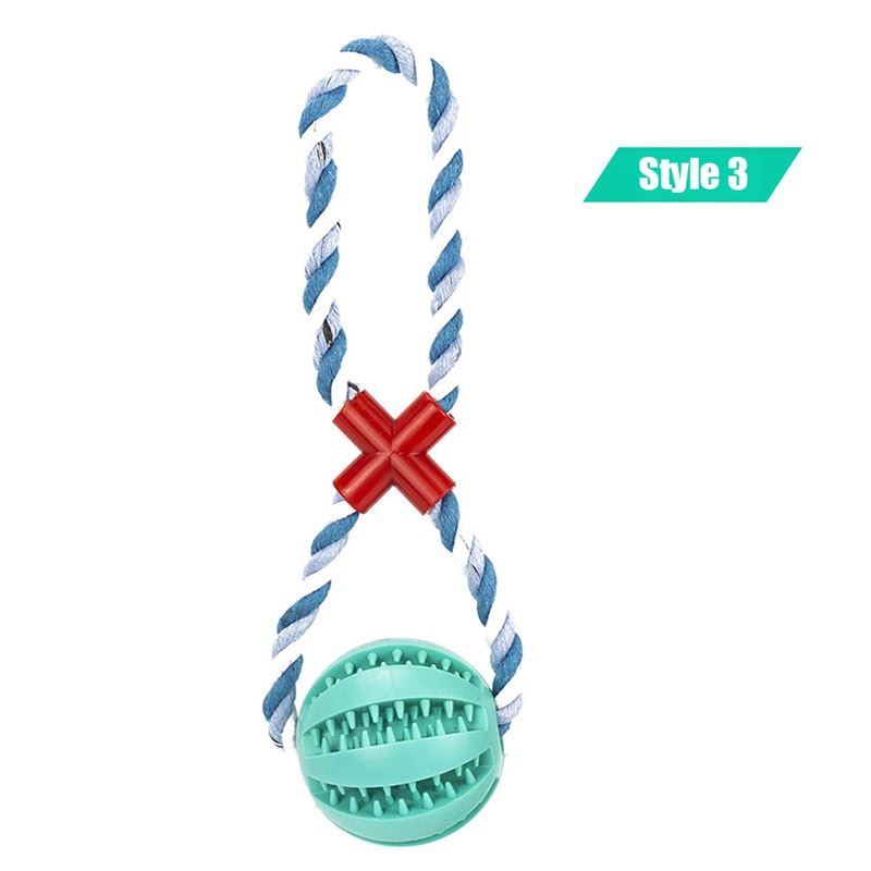 Dog Toys Treat Balls Chewing Bite Resistant Toys Pet Tooth Cleaning - Image 19