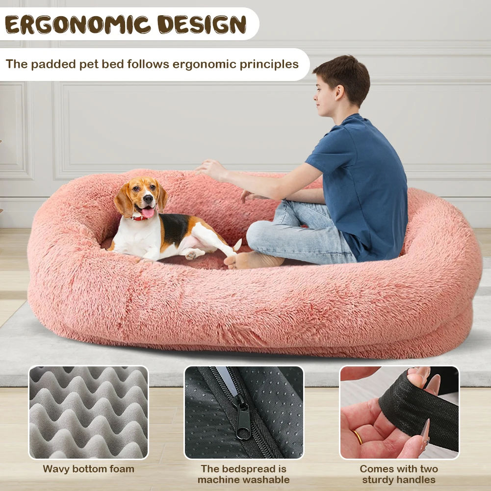 70" L * 41" W * 12" TH* Human Size Dog Bed - Image 5