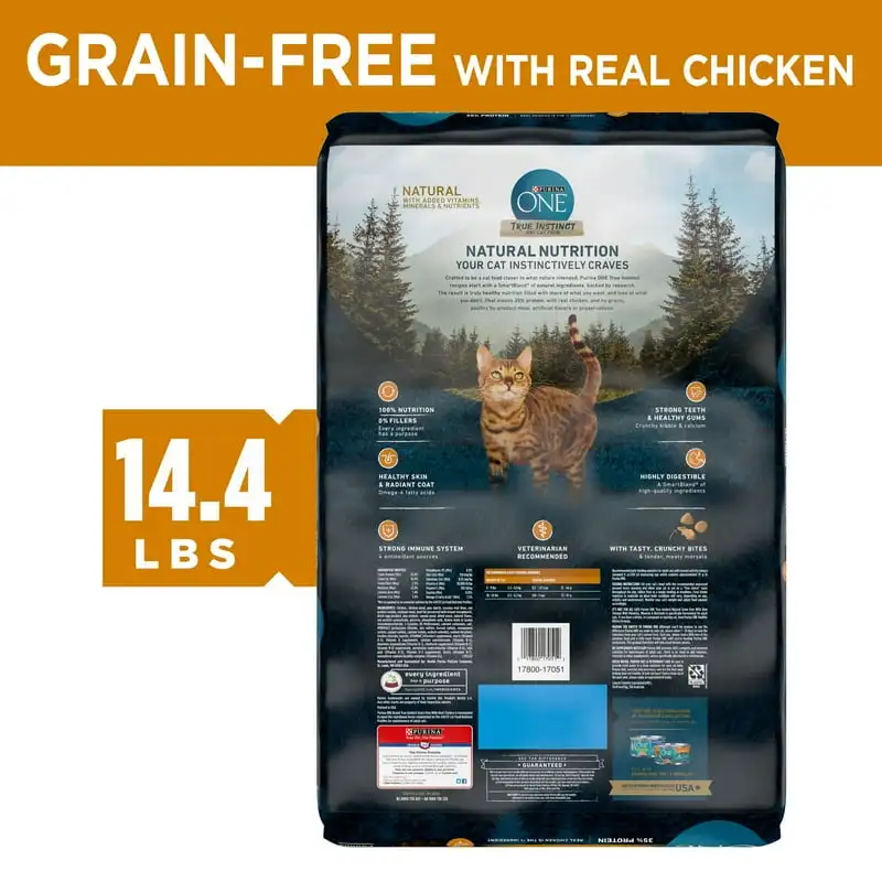 True Instinct Dry Cat Food Chicken, Grain-Free, 14.4 lb Bag - Image 6