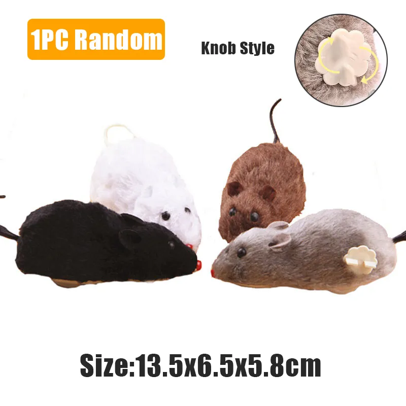 Creative Cat Toy Clockwork Spring Power Plush Mouse Toy - Image 7