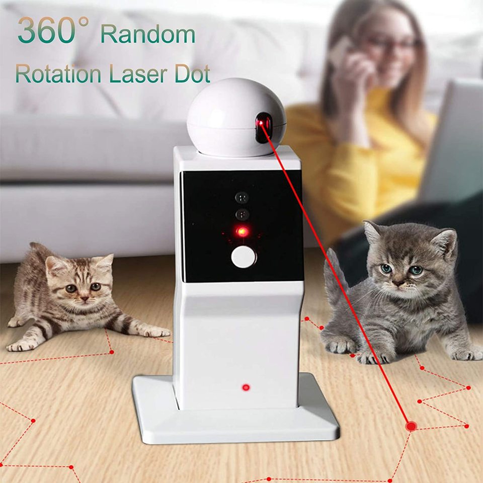 ATUBAN Cat Laser Toy Automatic,Random Moving Interactive Laser Cat Toy - Image 2