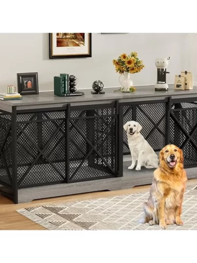 78 Inch Double Dog Crate Furniture