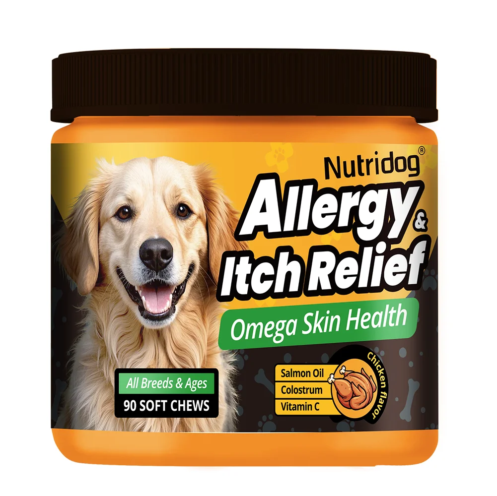 NUTRIDOG Dog Allergy Itch Relief Chews