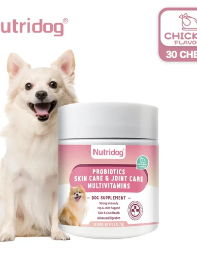 NUTRIDOG Dog Multivitamin Chews Probiotics