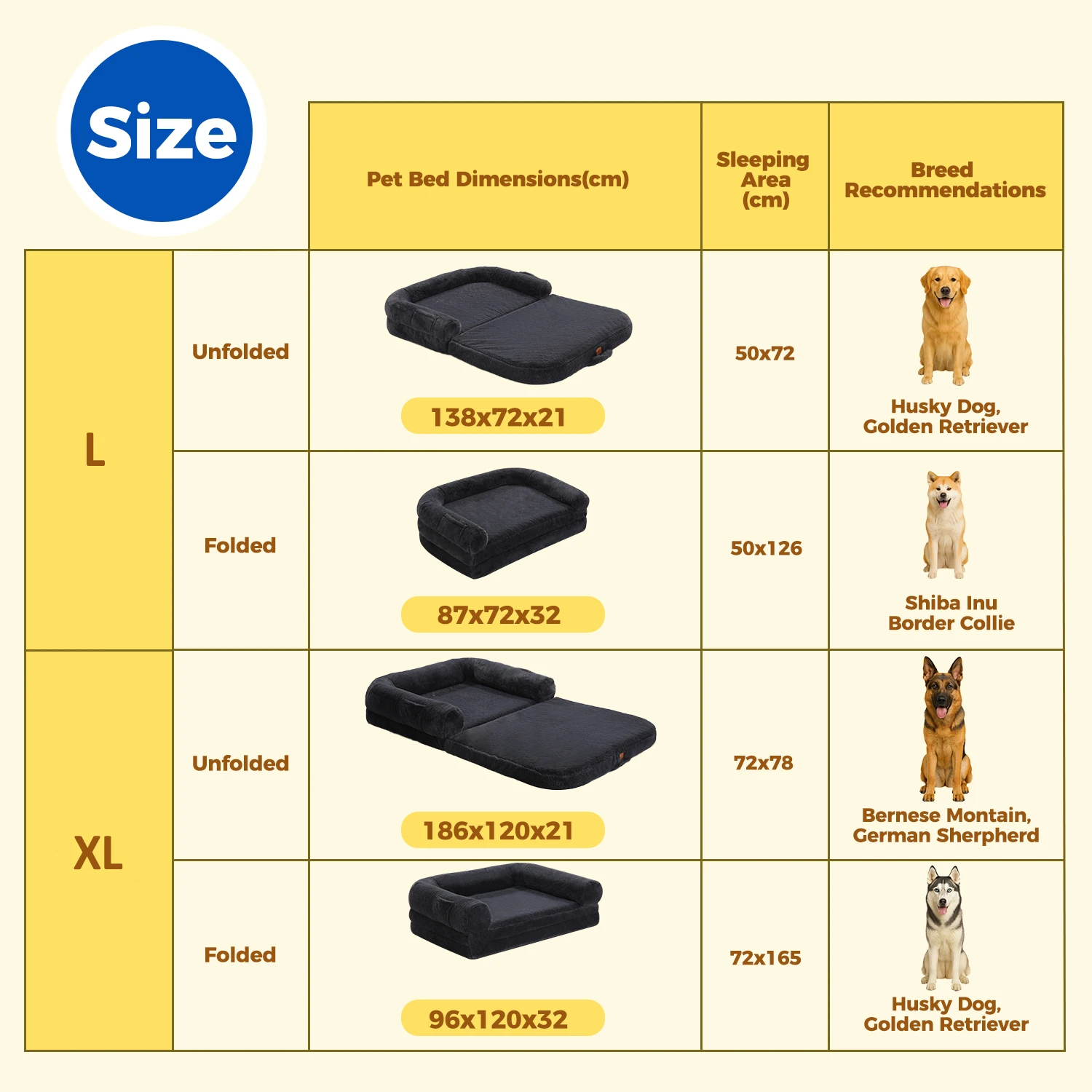 Foldable Dog Bed for Adult, Kids - Image 7